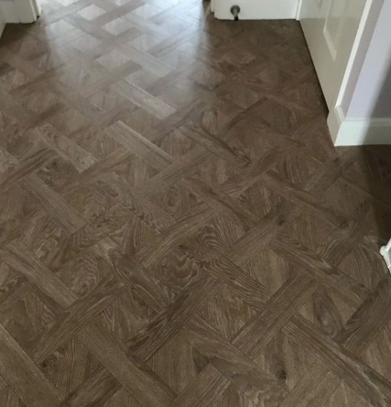 Basketweave flooring Amtico