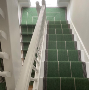 Green Roger Oates Stair Carpet Cambridge