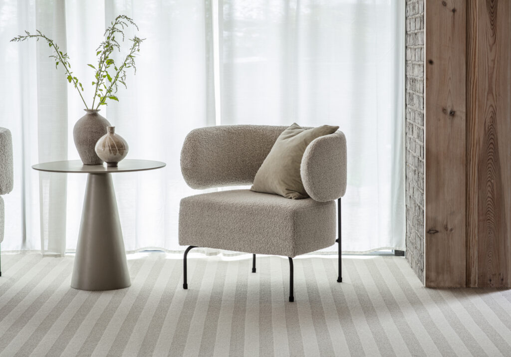 Grey striped carpets from Floor Coverings Cambridge