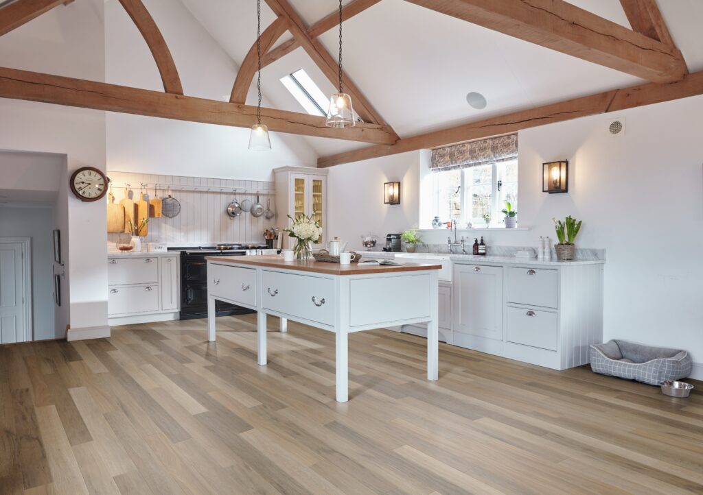 KArndean LVT in the kitchen with underfloor heating